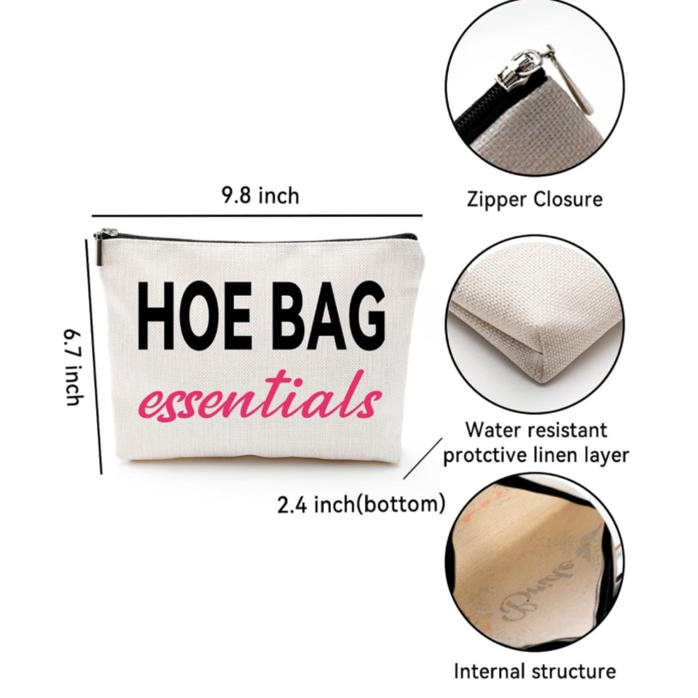 Hilarious Waterproof Cosmetics Bag, NWT - Picture 2 of 2